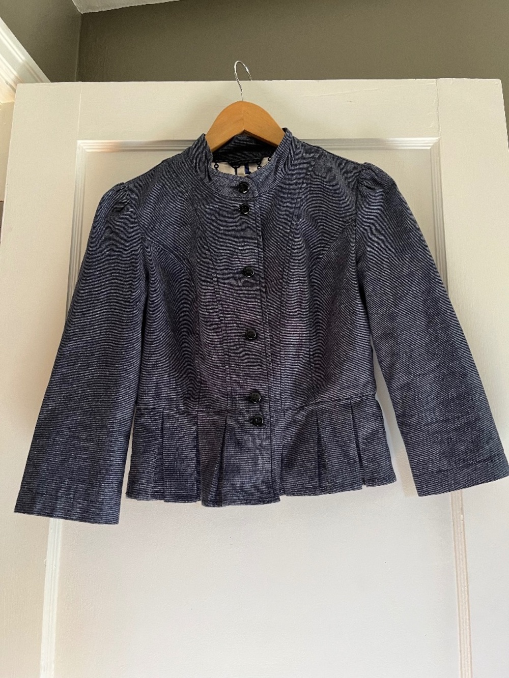 Anthropologie Tulle Peplum Jacket